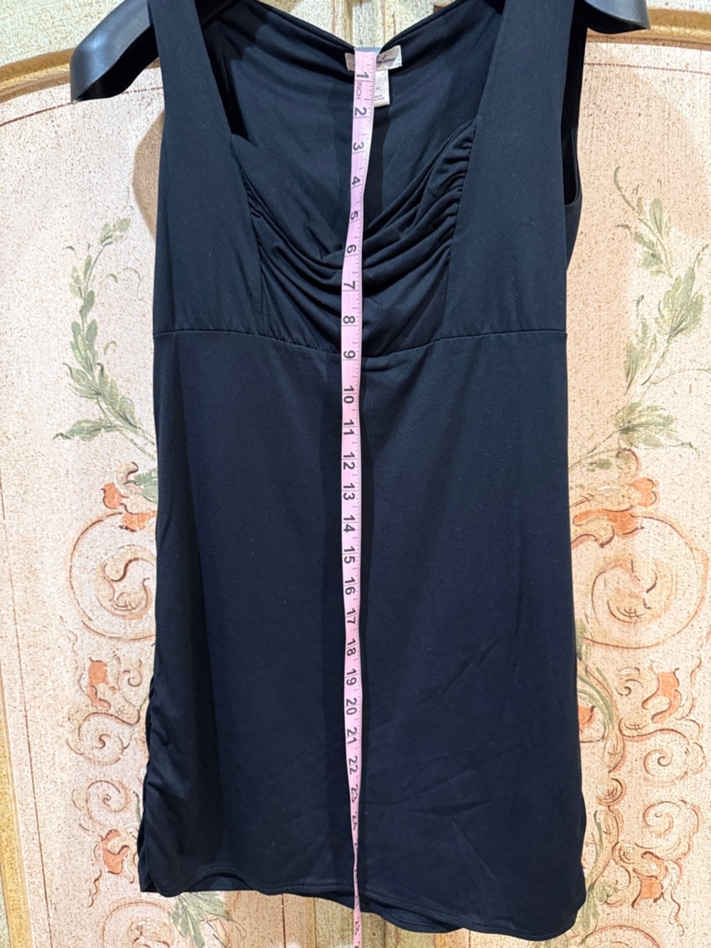 La Befana  Black Cowl Neck Sleeveless tunic - Picture 10 of 14